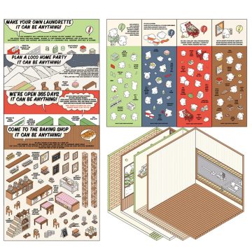 3D Cabin Scene DIY Stickers - 3D Layered Art for Kids & Scrapbooks