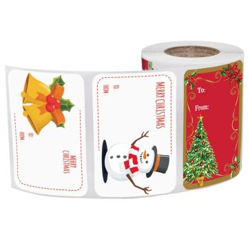 Christmas Gift Name Tags Xmas Stickers Adhesive Present Seal Labels Christmas Decals Gift Package