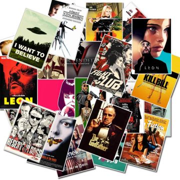 Classic Movie Stickers for Luggage Laptop Art Painting Kill Bill Pulp Fiction Poster Waterproof Skateboard Toy