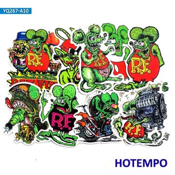 Rat Fink Cartoon Stickers Funny Vinyl Decals for Phone, Laptop, Car