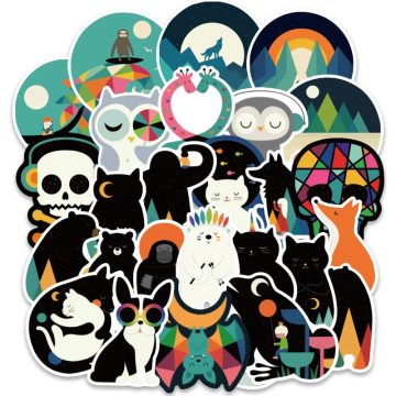 Waterproof Animal Cartoon Stickers for Scrapbooking and Toys
