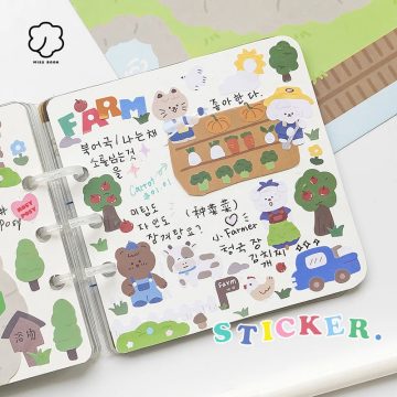 Lovely Daily Series Aesthetic Stickers for Journal and Diary Decoration