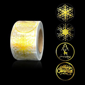 Snowflake Transparent Stickers for Gifts & Decorations