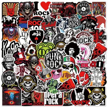 Rock Band Music Singer Punk Graffiti Stickers for Guitar, Skateboard & Tech