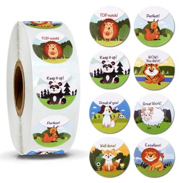Motivational Stickers 'WOW! YOU DID IT' for Student Rewards