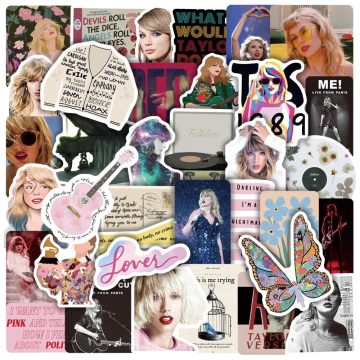 Alison Swift Taylor Folk Art Stickers - Decals for Motorcycle Car Laptop Skateboard