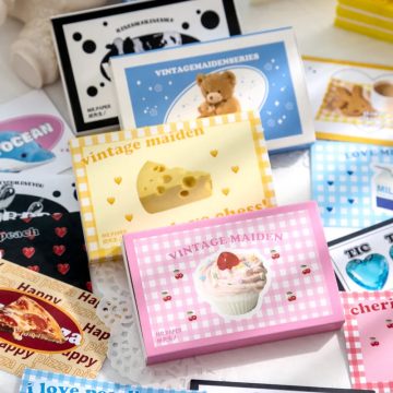 Retro Girls House Stickers - DIY Scrapbook & Album Decor