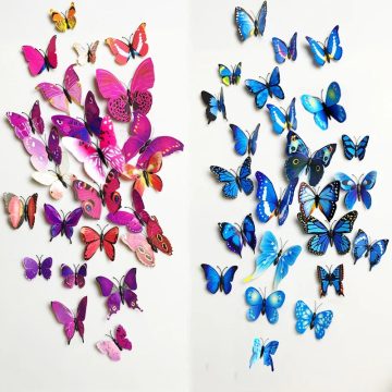 3D Butterfly Wall Stickers Home Decor PVC Decals