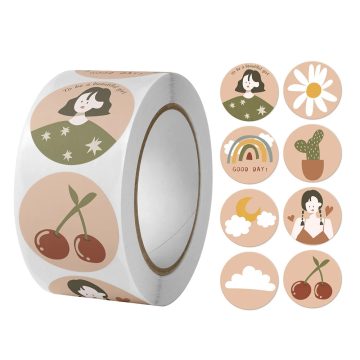 Cartoon Animal Children Thank You Sticker DIY Gift Sealing Decoration