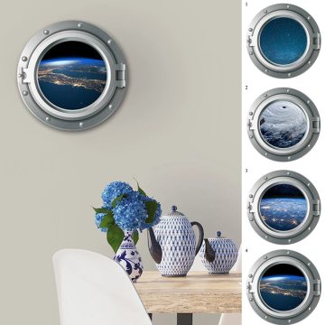 3D Solar System Wall Stickers - Planet Decals for Kids Rooms