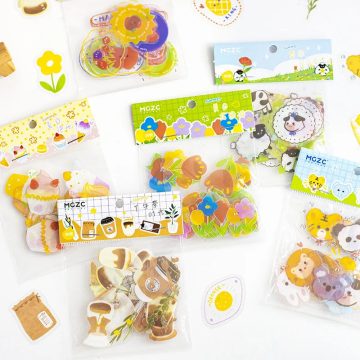 Floral World Series Stickers for Scrapbooking and Journals