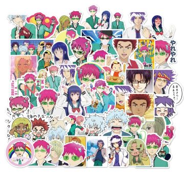 The Disastrous Life of Saiki K Stickers Saiki Kusuo Decals for Laptop and Skateboard