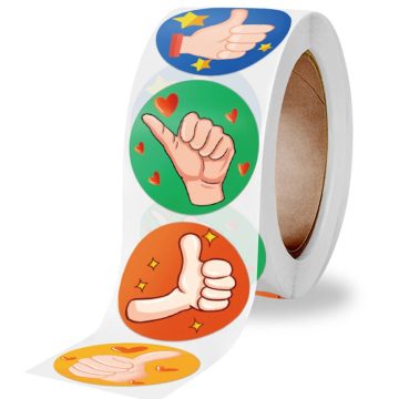 Praise Thumbs Up Reward Stickers Roll for Student Encouragement