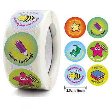 Cute Cartoon Animal Stickers Teacher Reward for Kids Thank You DIY Handmade Gift Decoration Labels Stationery