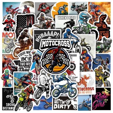 Motocross Riding Stickers for Motorcycle Luggage