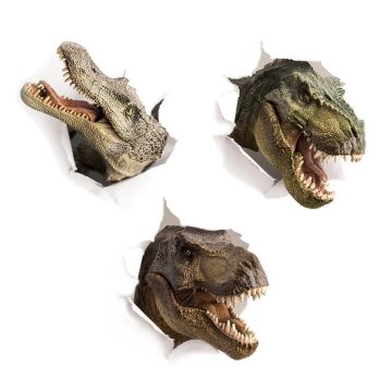 3D Dinosaur & Crocodile Wall Stickers Kids Room & Bathroom Decor