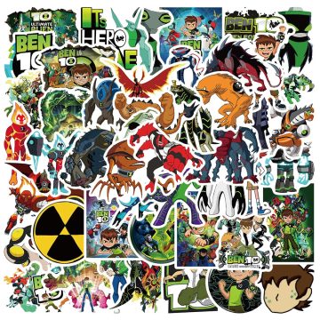 Ben 10 Dinosaur Stickers Waterproof for Luggage, Laptop, Bicycle, Skateboard