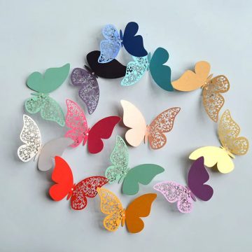 3D Butterfly Wall Stickers Double Layer Wedding & Home Decor
