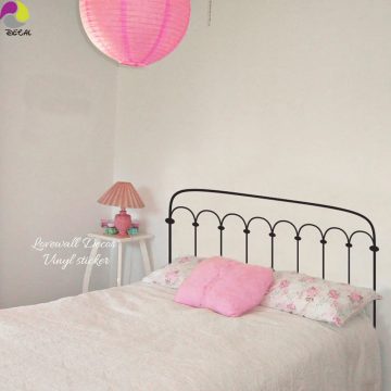 Headboard Wall Sticker Vinyl Decal for Bedroom Decor