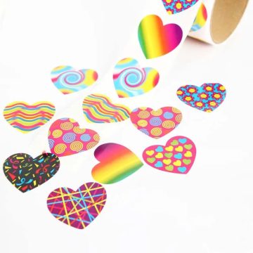 Reward Star Stickers Roll 3D Cartoon Stickers for Kids and Scrapbooking
