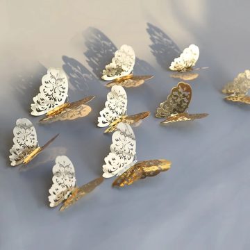 3D Butterfly Wall Stickers Self-Adhesive PVC Wall Decals