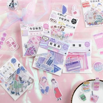 Japanese Harajuku Kawaii Decorative Stickers Scrapbooking Diary Journal Label Cute Stationery Kids Gift