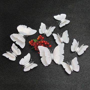 3D Butterfly Wall Stickers Bedroom & Living Room Decoration Set