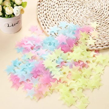Glow in the Dark Star Wall Stickers Kids Room Decor