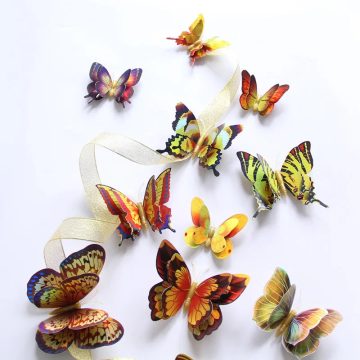 Magnetic 3D Butterfly Wall Stickers Wedding and Fridge Decor