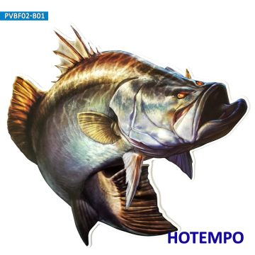 Big Fish Largemouth Bass Golden Perch Waterproof Stickers for Fishing Laptop Guitar Motorcycle Car