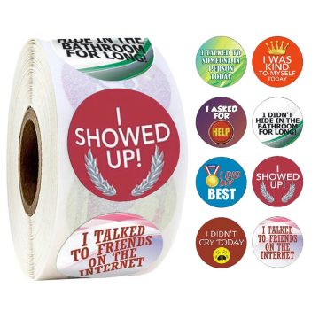 Encouragement Words Stickers Waterproof Funny Reward Sticker for Girls Boys Kids Children Gifts Laptop