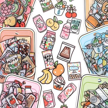 Kawaii Food Series Stickers - Diary & Planner Decoration