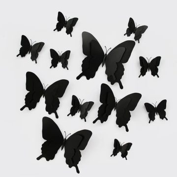 3D Pterosaur Butterfly Wall Stickers - Magnetic Fridge Decor Set