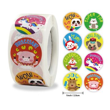 Circus Animal Reward Stickers Motivational Labels for Kids Gifts