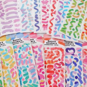 Korean Idol Ribbon Stickers Scrapbook & Journal Decoration
