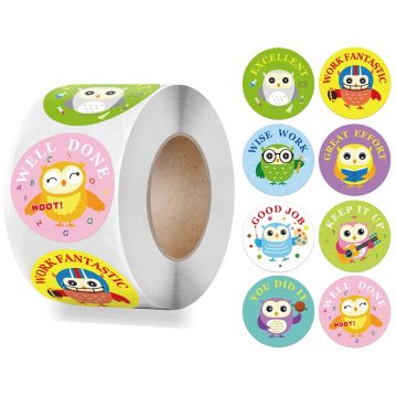 Cute Owl Animals Cartoon Stickers - Kids Toys School Teacher Reward Design Patterns