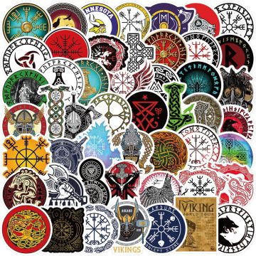 Viking Rune Symbol Stickers for Laptop & Skateboard