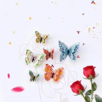 3D Butterfly Wall Stickers Magnet Set for Wedding & Room Decor