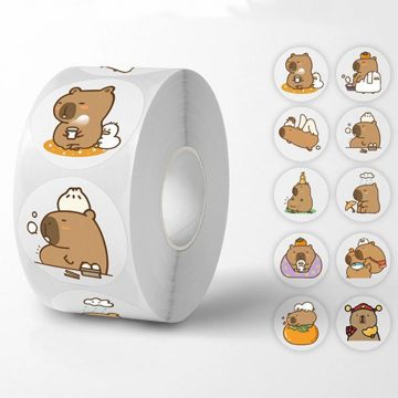 Cute Capybara Sticker Waterproof Graffiti Aesthetic Decorative Luggage Laptop Cup Phone Diary Kids Toy