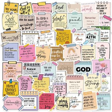Jesus Bible Religious Stickers for Skateboard Notebook