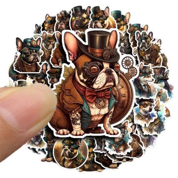 Steampunk Dog Sticker Collection