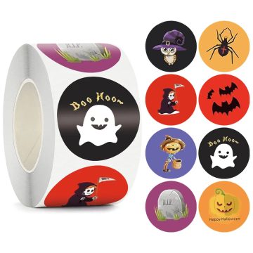 Round Halloween Party Envelope Sealing Stationery Stickers