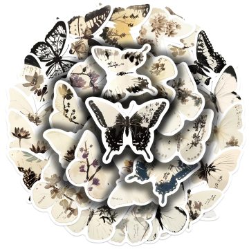Ink Butterfly Graffiti Stickers for Scrapbooking and Suitcase Decor