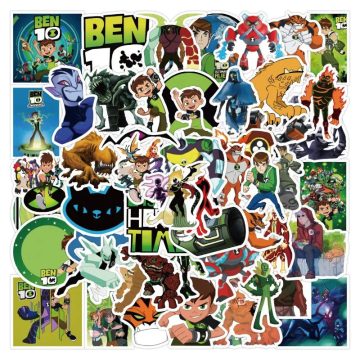 Ben 10 Alien Force Stickers for Luggage, Water Bottle, Phone, Car, Scooter, Laptop