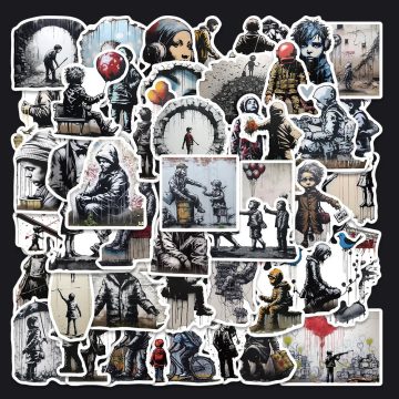 Abstract Graffiti Art Stickers for Helmet and Wall Decoration