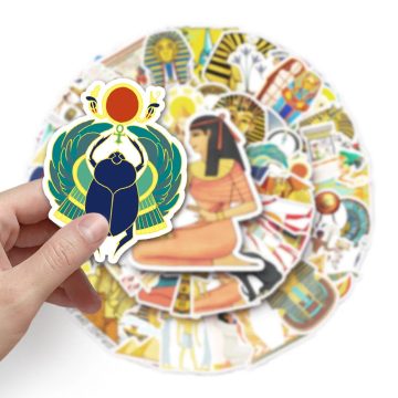 Egypt Pyramid Sphinx Travel Stickers for Suitcase Laptop Phone