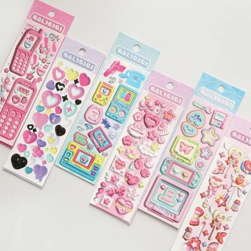 Magic Wand 3D Stickers Cute Kawaii Scrapbooking Journal Decorations