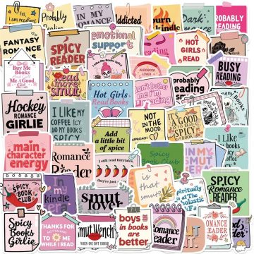 Pink Girl Book PVC Sticker - Kids Stationery Scrapbooking School Decor