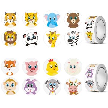 Teacher Reward Animal Stickers for Students & Games