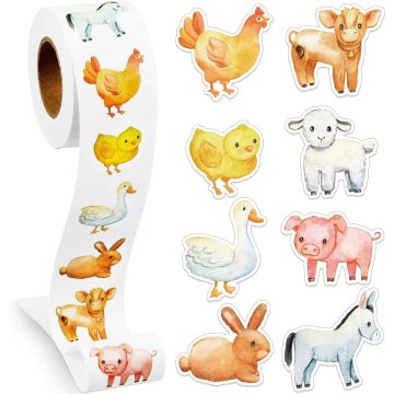 Farm and Zoo Animal Stickers for Kids Reward and Scrapbooking